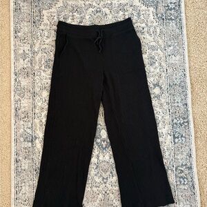 LOFT Black Ribbed Pants